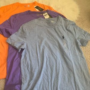 Three NWT Polo tee shirts